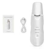 Ultrasonic Skin Scrubber Deep Cleaning Face Scrubber Vibrating Facial Cleansing Skin Spatula Peeling Beauty Instrument Device