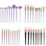 10pcs Unicorn Makeup Brushes Sets Maquiagem Foundation Powder Cosmetic Blush Eyeshadow Women Beauty Glitter Make Up Brush Tools