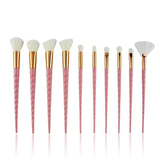 10pcs Unicorn Makeup Brushes Sets Maquiagem Foundation Powder Cosmetic Blush Eyeshadow Women Beauty Glitter Make Up Brush Tools