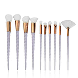 10pcs Unicorn Makeup Brushes Sets Maquiagem Foundation Powder Cosmetic Blush Eyeshadow Women Beauty Glitter Make Up Brush Tools