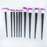 10pcs Unicorn Makeup Brushes Sets Maquiagem Foundation Powder Cosmetic Blush Eyeshadow Women Beauty Glitter Make Up Brush Tools