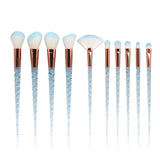 10pcs Unicorn Makeup Brushes Sets Maquiagem Foundation Powder Cosmetic Blush Eyeshadow Women Beauty Glitter Make Up Brush Tools