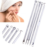 4 Pcs Stainless Steel Blackhead Remover Tool Kit Professional Blackhead Acne Comedone Pimple Blemish Extractor Beauty Tools 925