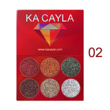 6Color Glitter Eyeshadow Palette Metallic Pigment Waterproof Long-lasting Eye Shadow Makeup Cosmetic Set Eye Shadow Beauty TSLM1