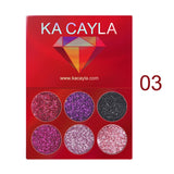 6Color Glitter Eyeshadow Palette Metallic Pigment Waterproof Long-lasting Eye Shadow Makeup Cosmetic Set Eye Shadow Beauty TSLM1