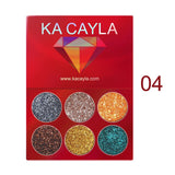 6Color Glitter Eyeshadow Palette Metallic Pigment Waterproof Long-lasting Eye Shadow Makeup Cosmetic Set Eye Shadow Beauty TSLM1