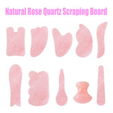 DropShipping Natural Rose Quartz Facial Skin Care Tools Massage For Face Anti-wrinkle Beauty Slimming Massage Facial Scraper