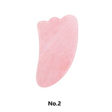 DropShipping Natural Rose Quartz Facial Skin Care Tools Massage For Face Anti-wrinkle Beauty Slimming Massage Facial Scraper