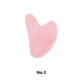 DropShipping Natural Rose Quartz Facial Skin Care Tools Massage For Face Anti-wrinkle Beauty Slimming Massage Facial Scraper