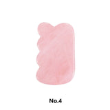 DropShipping Natural Rose Quartz Facial Skin Care Tools Massage For Face Anti-wrinkle Beauty Slimming Massage Facial Scraper