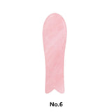 DropShipping Natural Rose Quartz Facial Skin Care Tools Massage For Face Anti-wrinkle Beauty Slimming Massage Facial Scraper