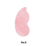 DropShipping Natural Rose Quartz Facial Skin Care Tools Massage For Face Anti-wrinkle Beauty Slimming Massage Facial Scraper