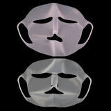1Pc Reusable Silicone Face Skin Care Mask for Sheet Mask Prevent Evaporation Steam Reuse Waterproof  Mask Pink/White Beauty Tool